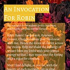 Heralding Spring with Robin