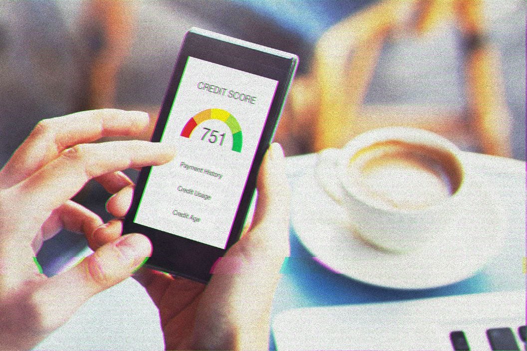 Credit Score (iStockphoto/Getty Images, Modified by CoinDesk)