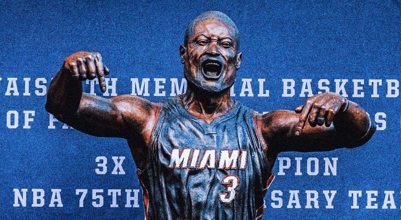 Dwyane Wade defends his Heat statue: 'It don't need to look like me' | FOX  Sports