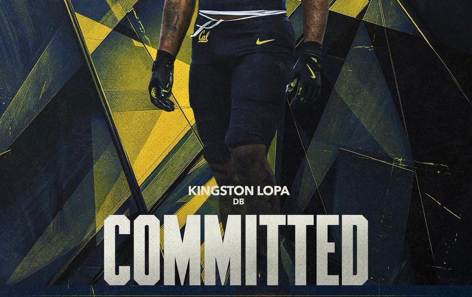 Cal Football Lands Top 15 Safety Kingston Lopa in the Transfer Portal from Oregon