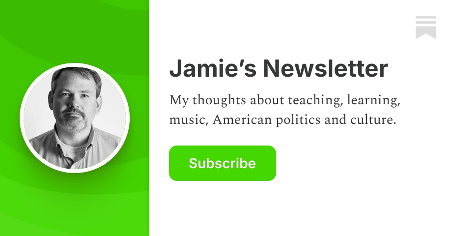 Jamie’s Newsletter | Substack