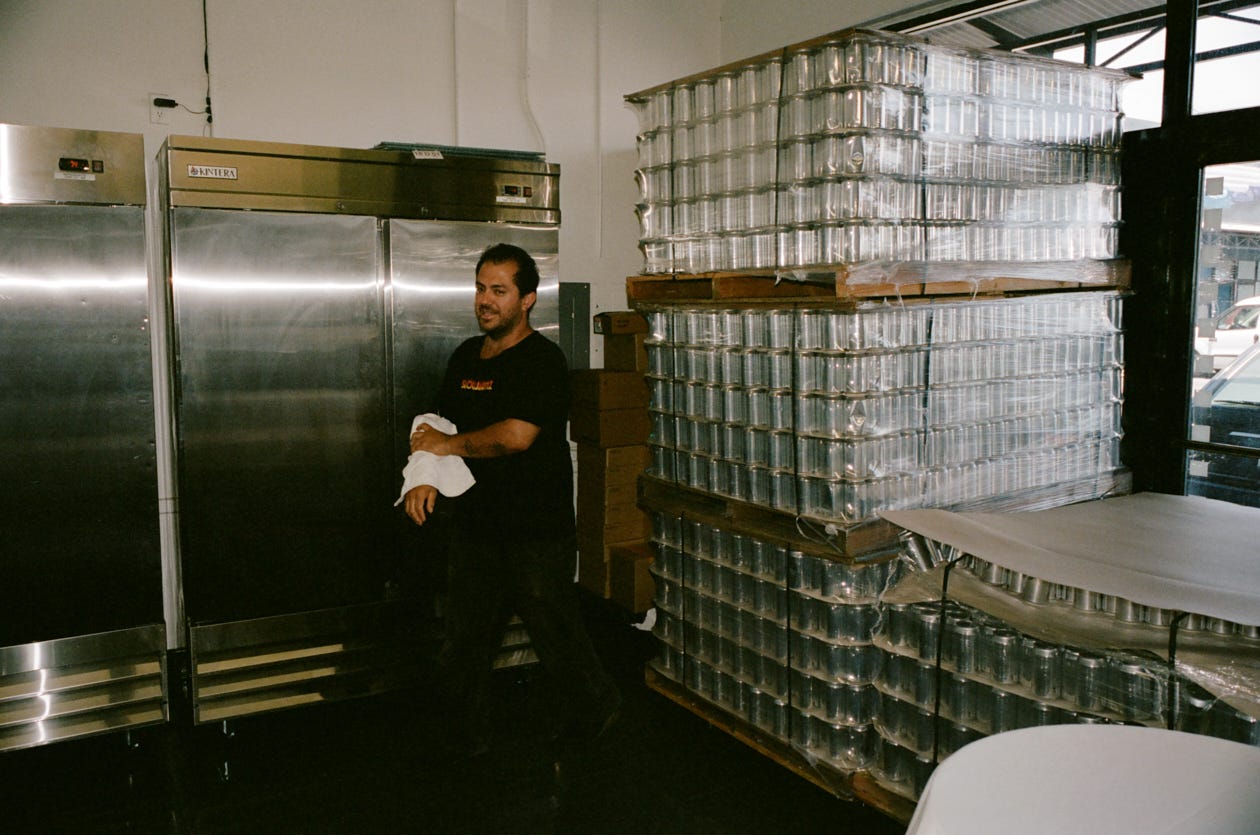 Balo in his commissary kitchen
