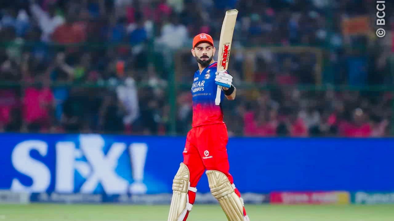 Virat Kohli in an IPL match Virat Kohli in an IPL match