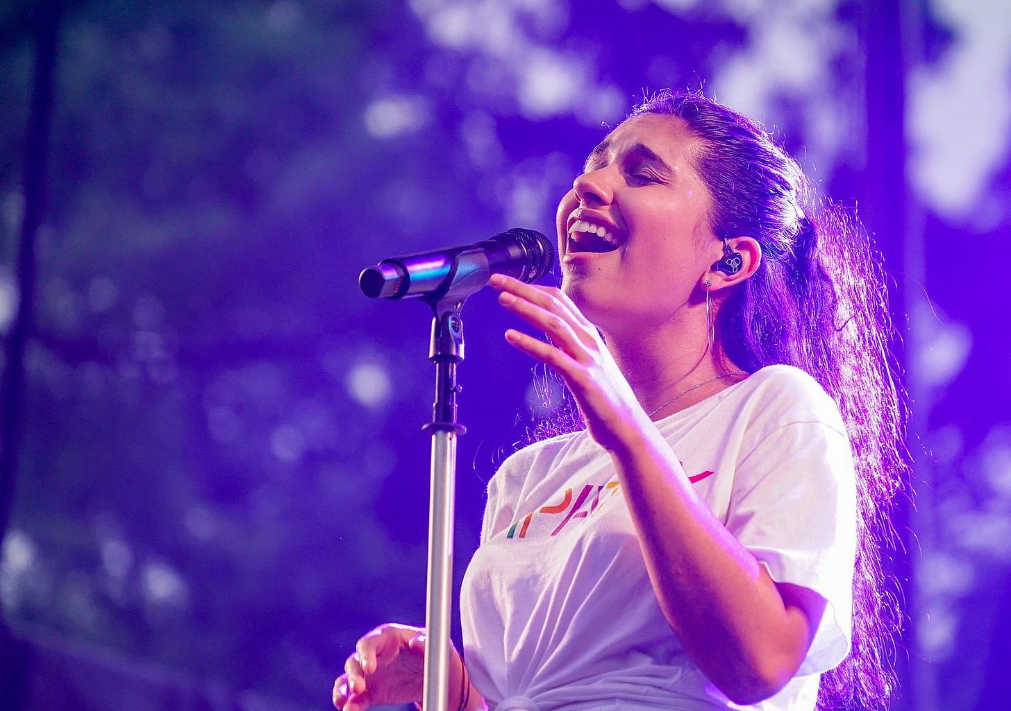 Alessia Cara singing at the 2018 Capital Pride Concert, Washington, DC USA