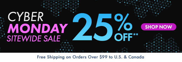 Cyber Monday Sitewide Sale: 25% Off**