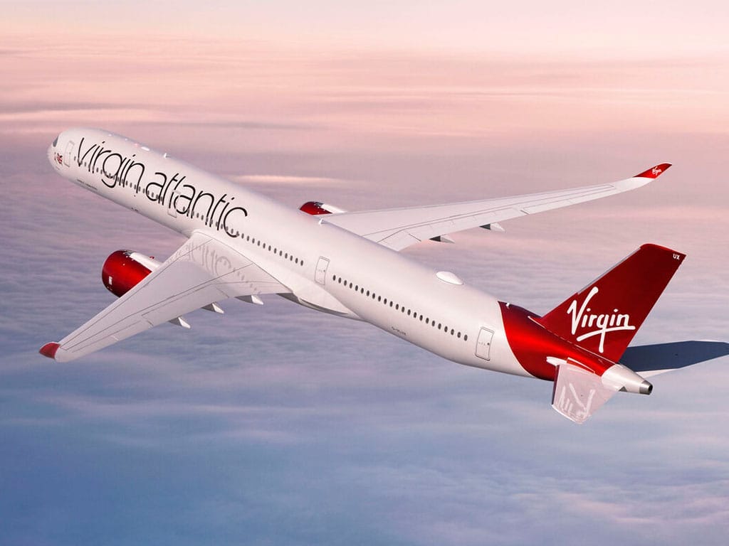 Virgin Atlantic A330neo aircraft in flight Virgin Atlantic A330neo aircraft in flight