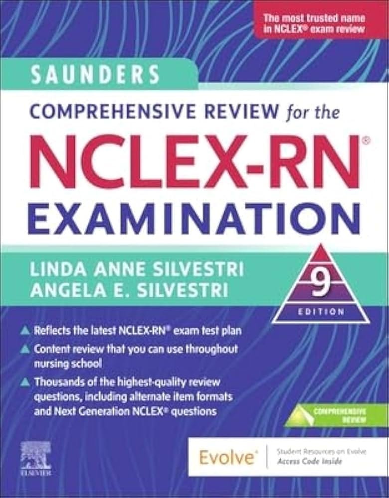 Saunders Comprehensive Review for the NCLEX-RN® Examination (Saunders  Comprehensive Review For NCLEX-RN): 9780323795302: Medicine & Health  Science Books @ Amazon.com Saunders Comprehensive Review for the NCLEX-RN® Examination (Saunders  Comprehensive Review For NCLEX-RN): 9780323795302: Medicine & Health  Science Books @ Amazon.com