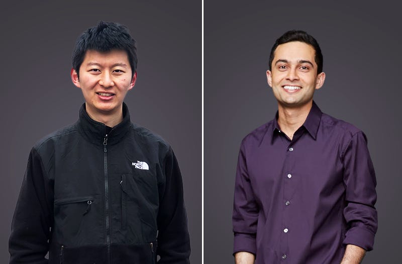 Lu Cheng (left) and Rujul Zaparde (right) are the cofounders of billion-dollar procurement startup Zip.COURTESY OF ZIP