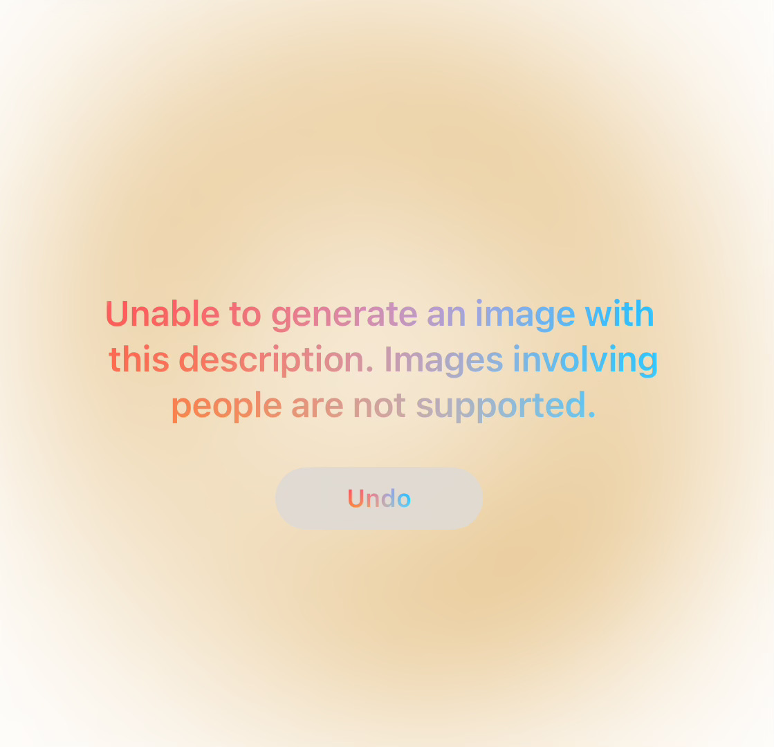 Error message about Image Wand generating images of people