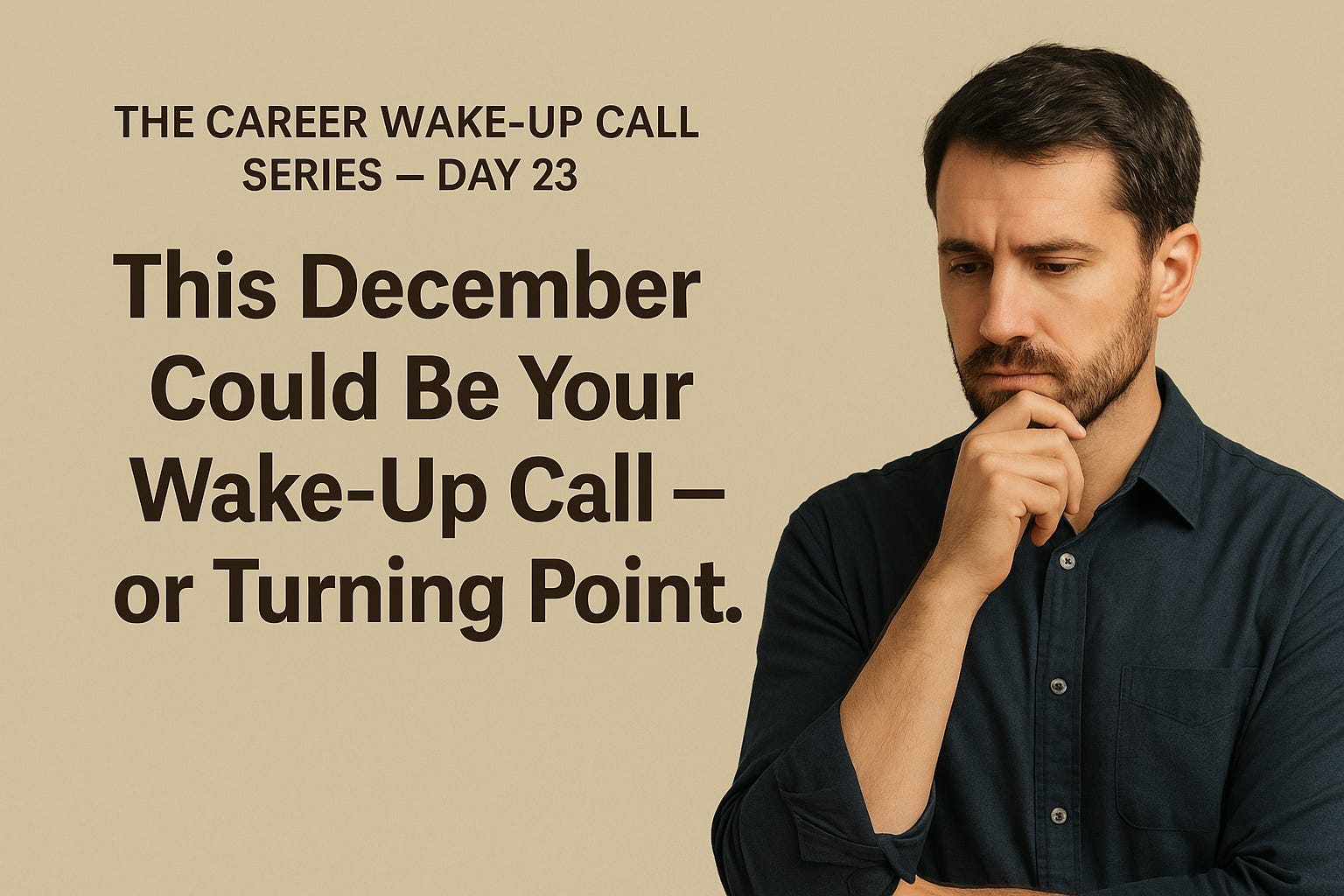“This December Could Be Your WakeUp Call — or Turning Point.”