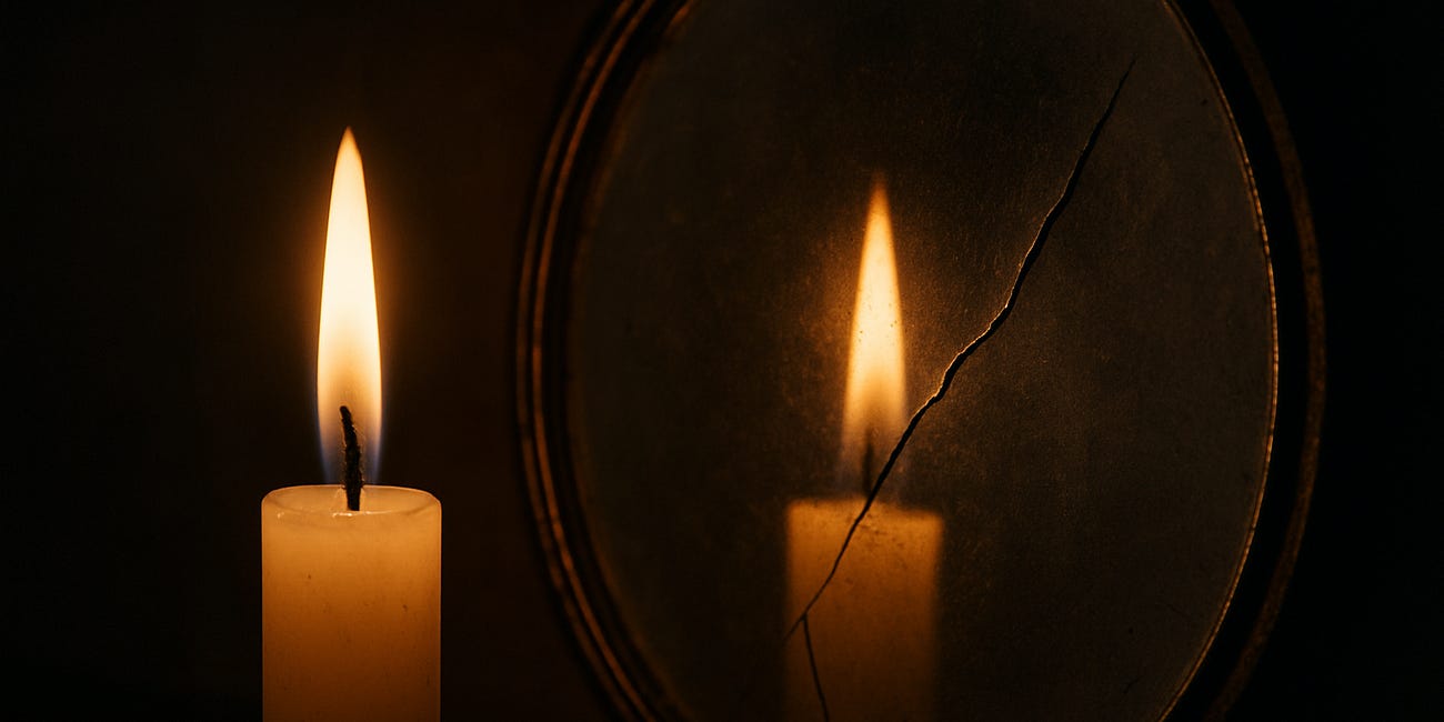The Mirror and the Flame — A Fable on Memory and Desire