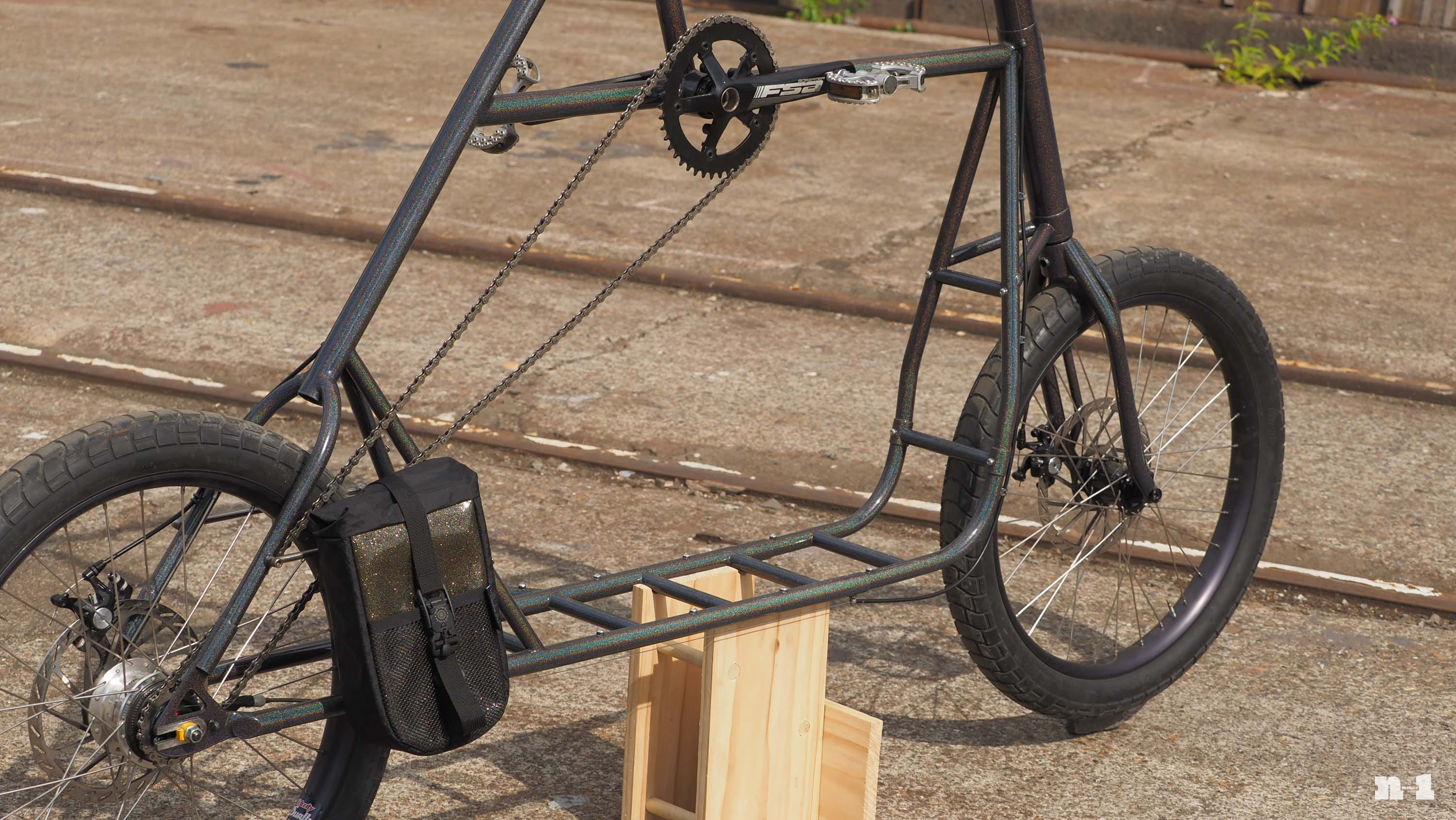 Brulé Bicycles tall bike cargo deck