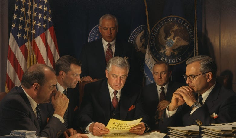 A group of men sitting around a table

AI-generated content may be incorrect.