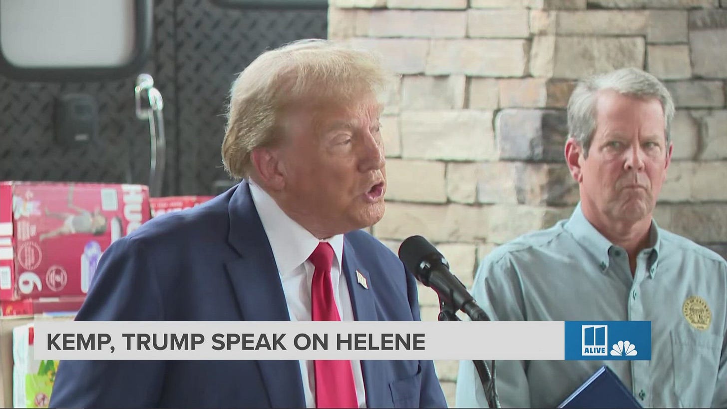 Trump, Kemp discuss disaster from Helene in Georgia Trump, Kemp discuss disaster from Helene in Georgia