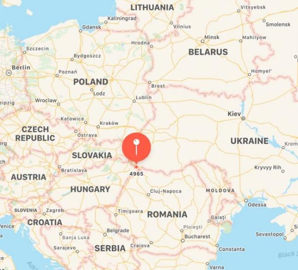 Location of Szatmárcseke Location of Szatmárcseke
