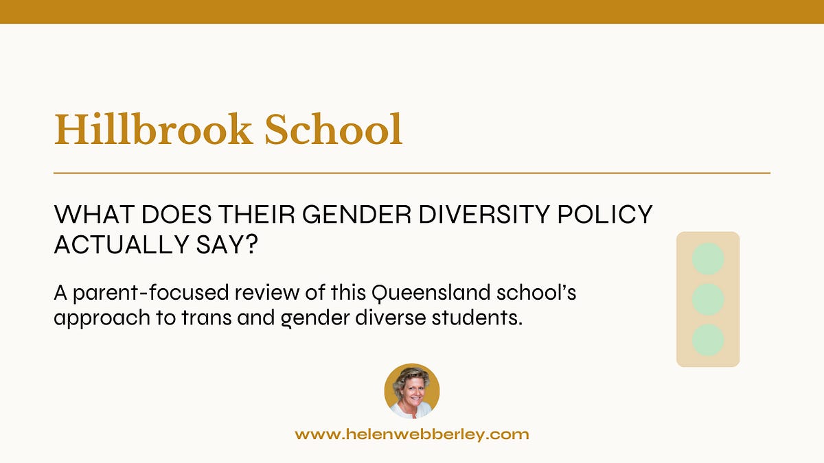 Hillbrook School gender diversity policy: what parents should know