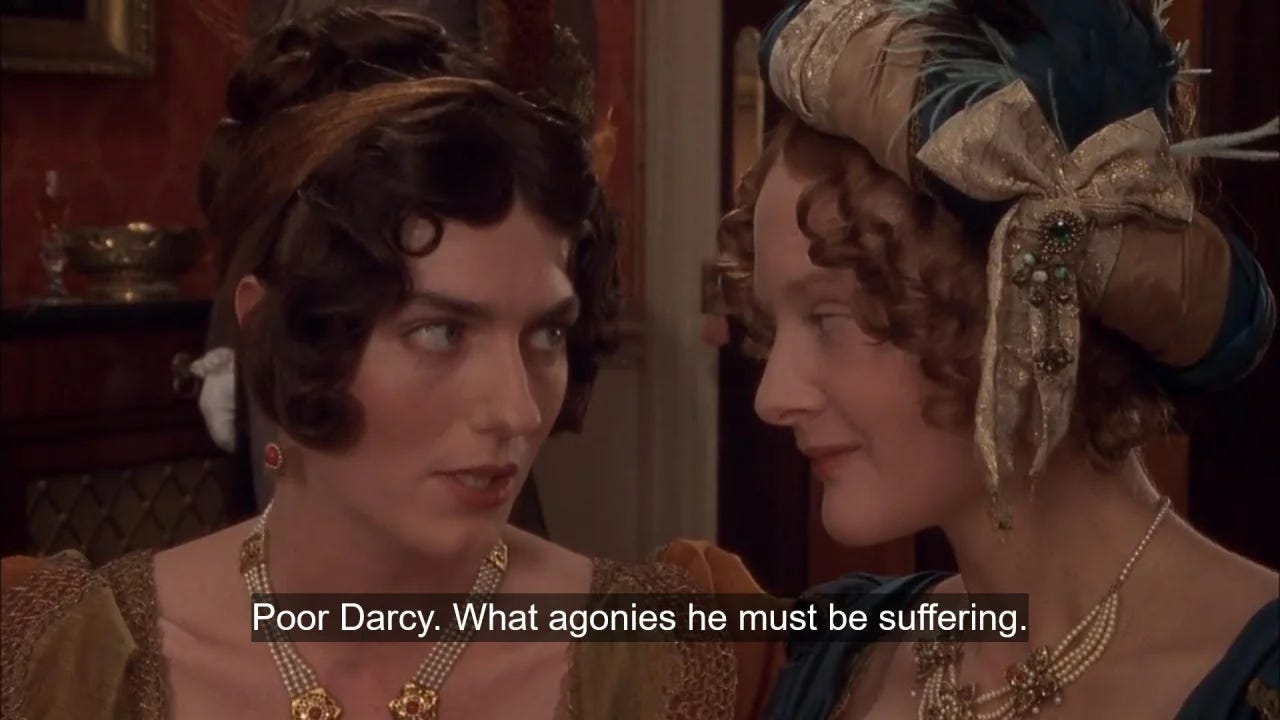 Miss Bingley conspiring with her sister.