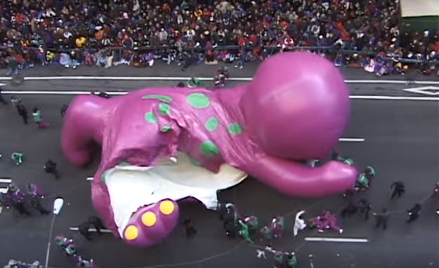 The helium balloon accidents of Macy’s Thanksgiving Day Parade