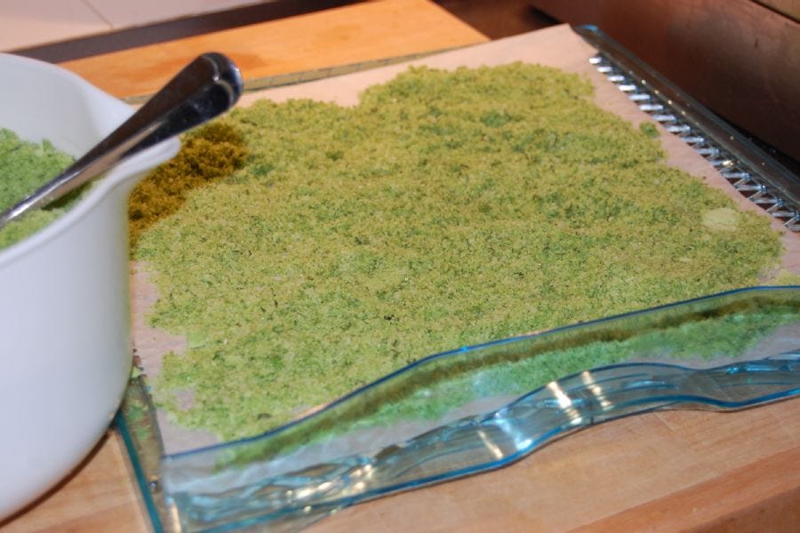 Herb Salt drying