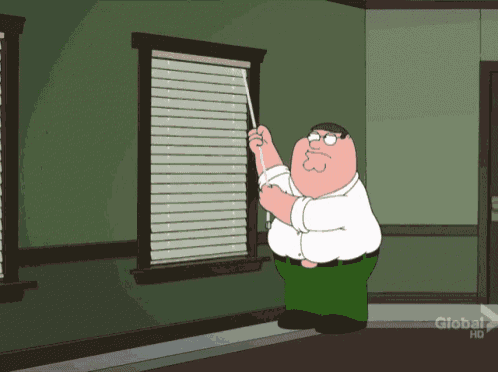 Blinds Venetian GIF - Blinds Venetian Peter Griffin GIFs