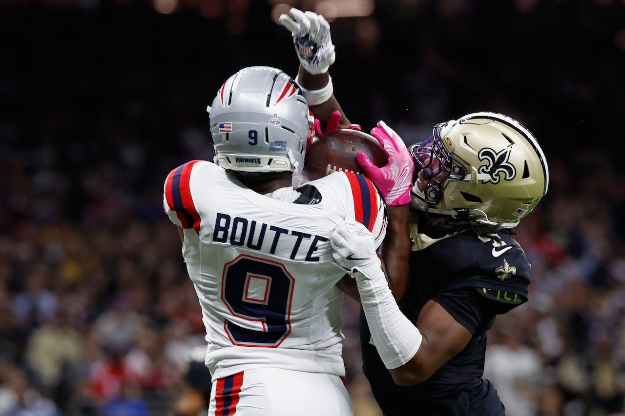 Patriots vs. Saints: Patience pays off for Kayshon Boutte in Week 6 win -  masslive.com