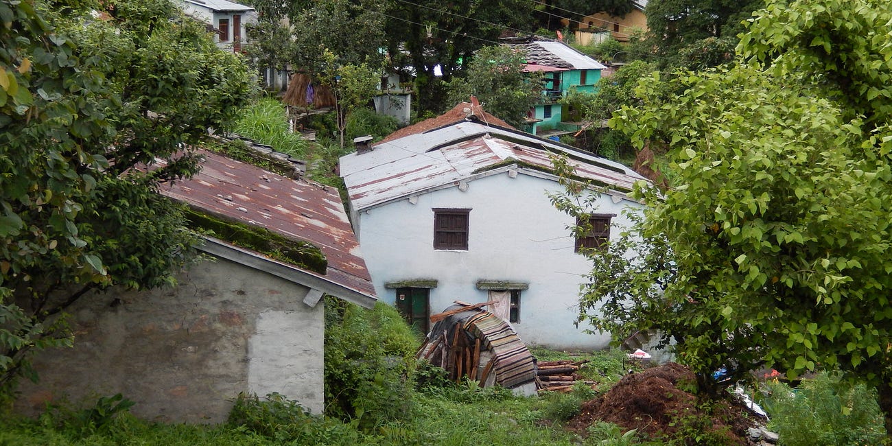 The village on the hillside