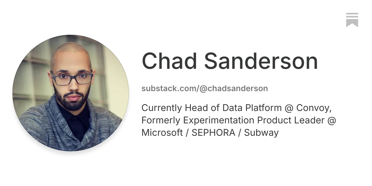 Chad Sanderson | Substack