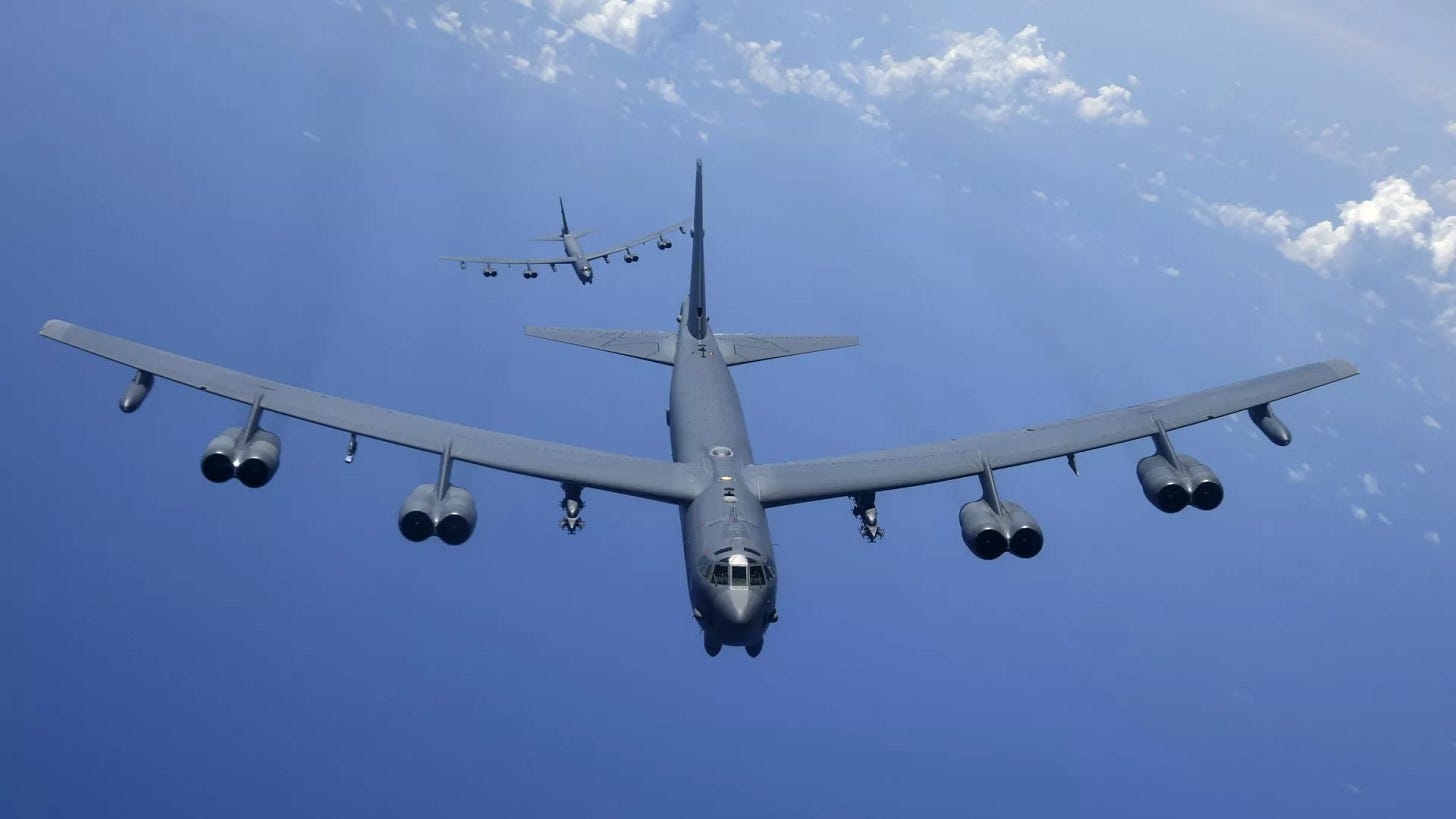 Two B-52H Stratofortress strategic bombers of the US Air Force - RIA Novosti, 1920, 06/16/2026