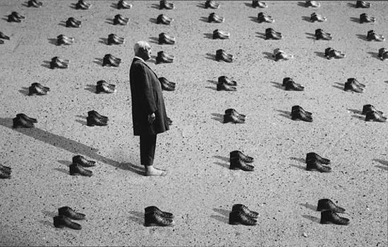 gilbert garcin retrospective at espace jacques villegle