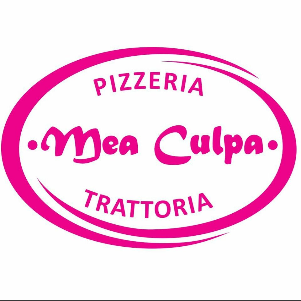Image may contain: text that says 'PIZZERIA Mea Culpa TRATTORIA'