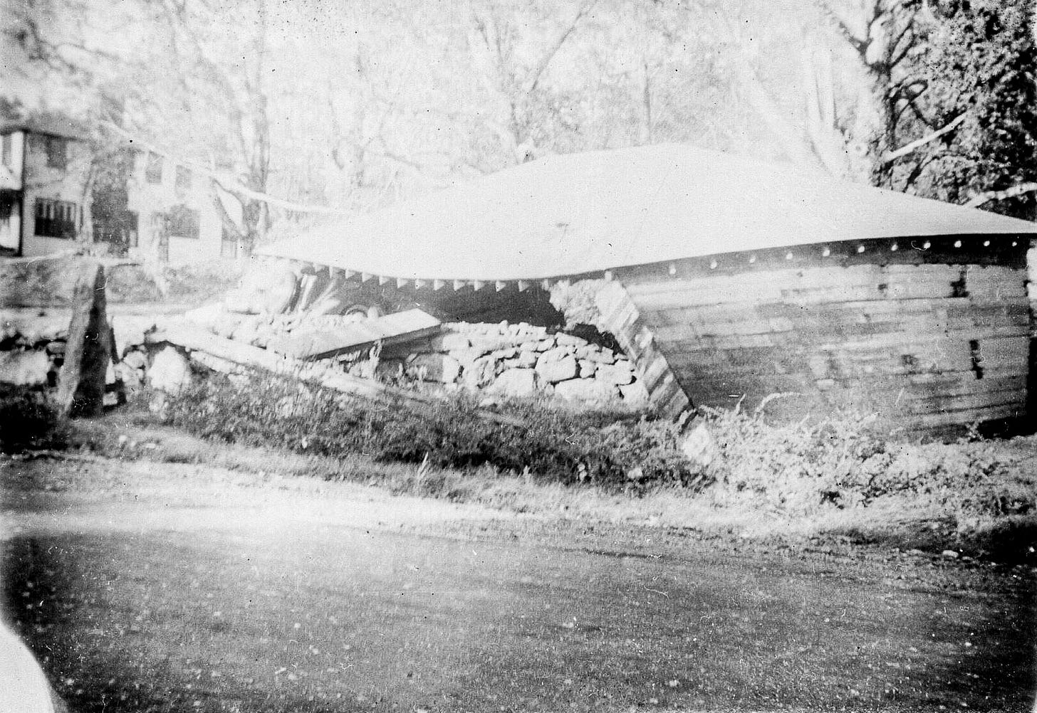 Collapsed building