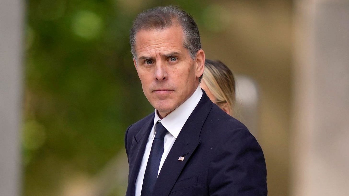 Hunter Biden departs from federal court, June 4, 2024, in Wilmington, Delaware.