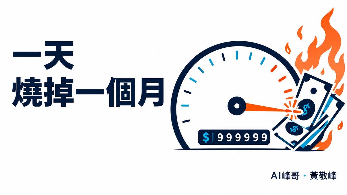 一天，燒掉一個月