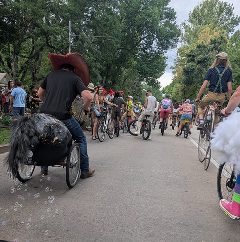wacky bike parade