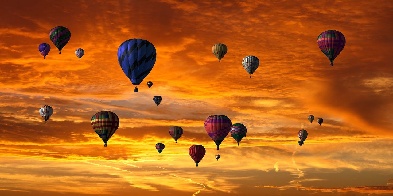 Hot air balloons