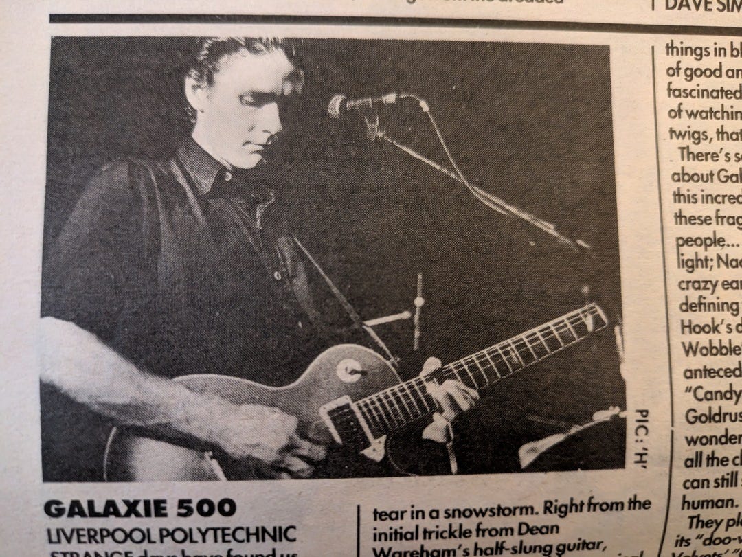 Galaxie 500 live review (Melody Maker, 17th November 1990)
