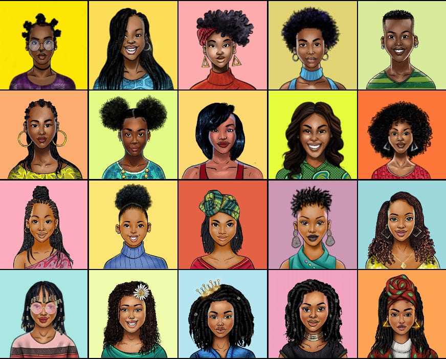 Taji Girl App Avatar by Kelvin Shani