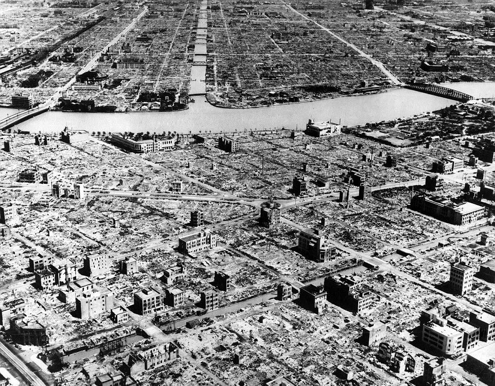 Tokyo after the bombing in March 1945