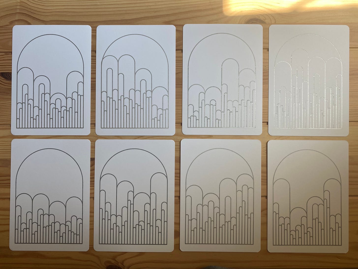 Infinite Arches print - horizontal view