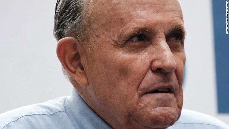 Rudy Giuliani on June 21, 2021, in New York City. 