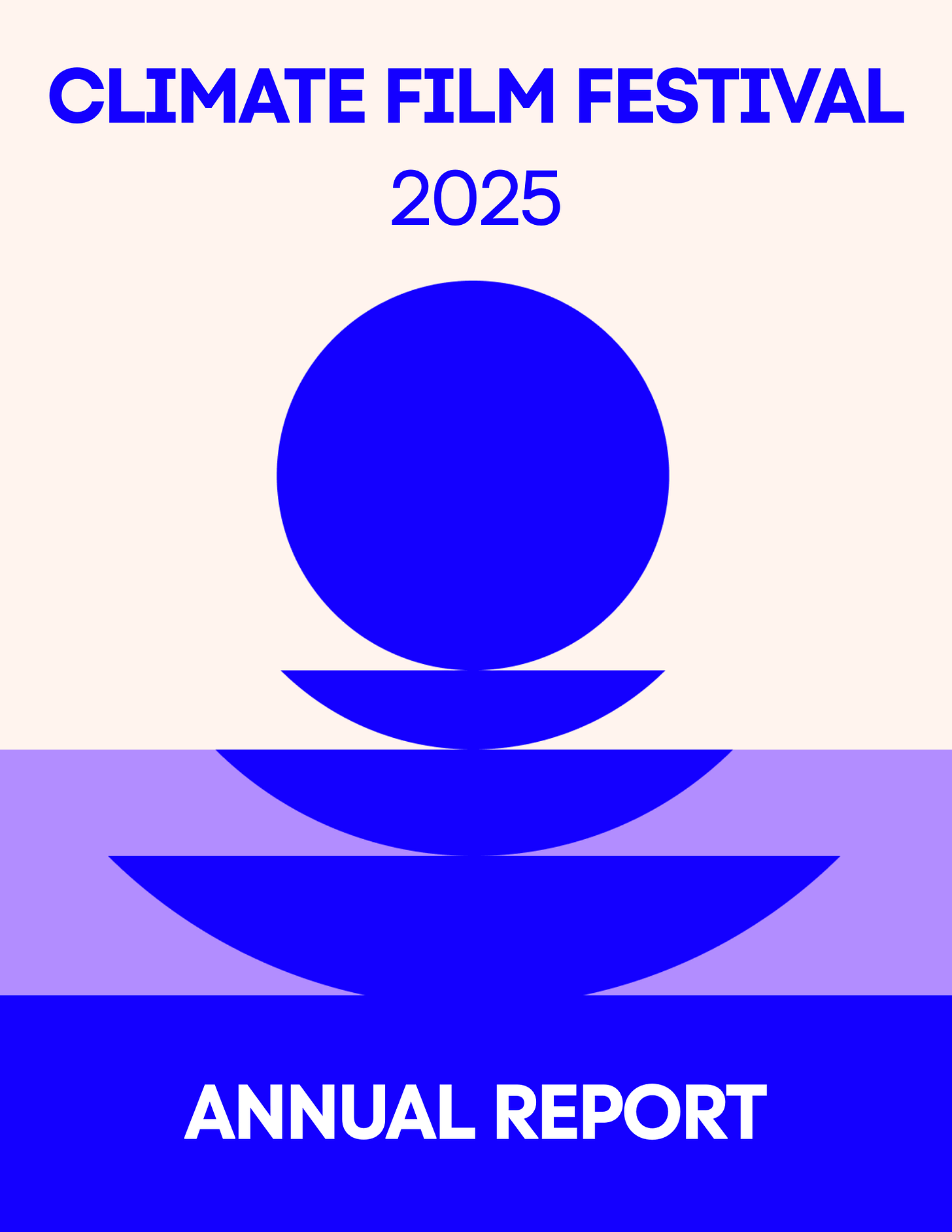 Climate Film Festival Annual Report Cover Image
