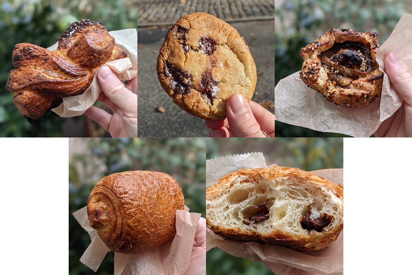 photos of pastries mentioned below