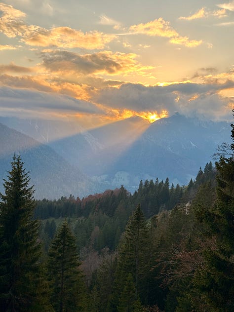 Various mountain photography in autumn