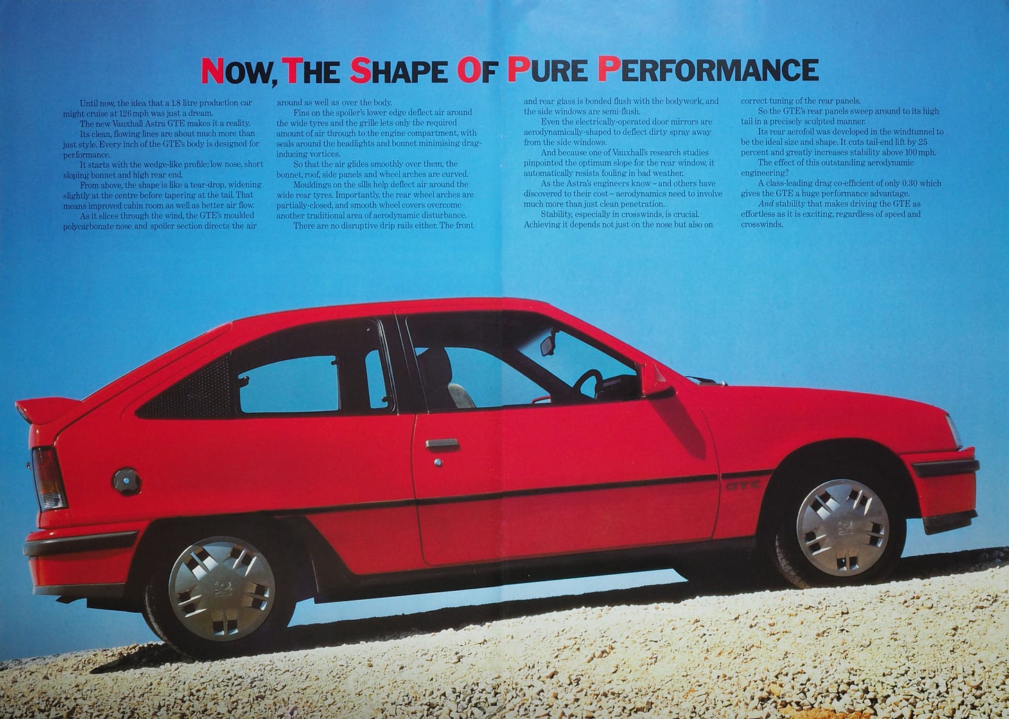 Vauxhall Astra GTE 1984 brochure