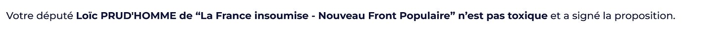 Certains députés La France Insoumise - Nouveau Front Populaire ont déjà signé la proposition.