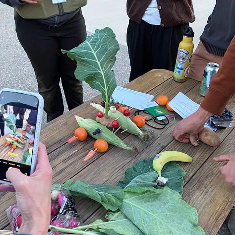 Workshops, gleaning at the farm, and sharing stories