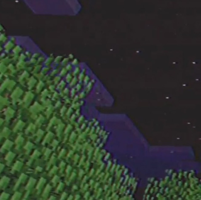 This may contain: an image of a computer screen with many green squares in the middle and stars above it