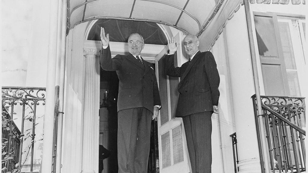 Prime Minister Mosaddegh with US President Truman in 1951
