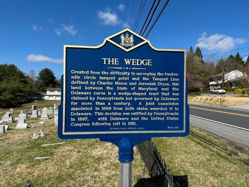The Wedge Historical Marker