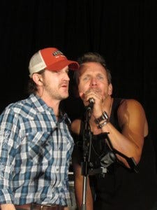 Richard and Sebastian sing backup